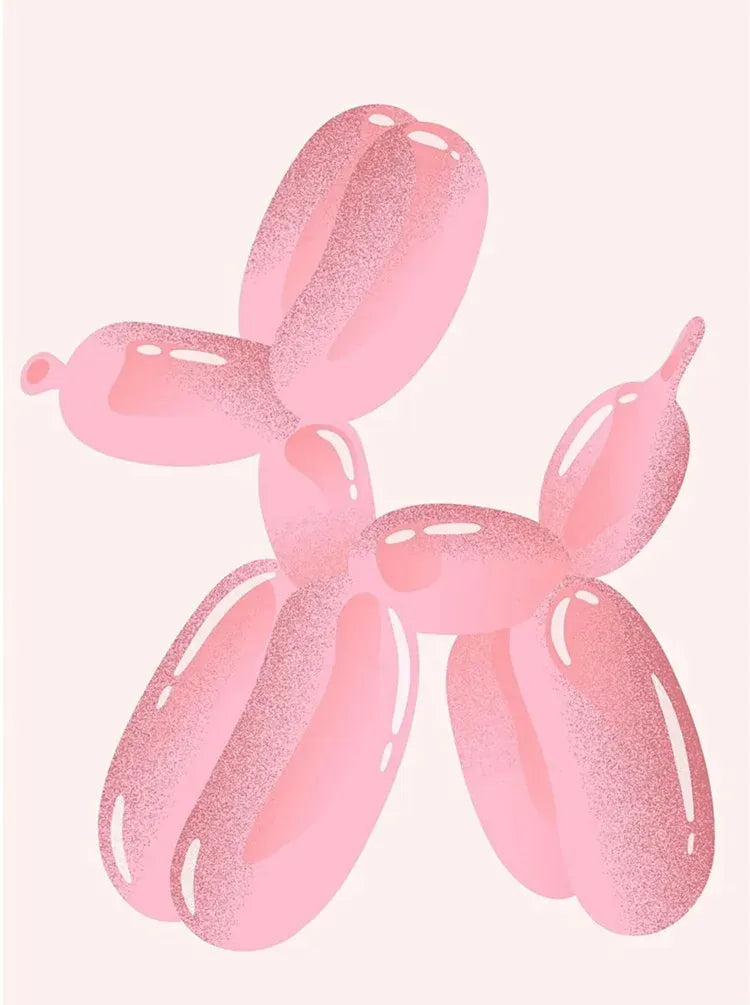 Fashionable pink mural bow cherry balloon handmade diamond painting, decoration for girls' rooms in college apartments