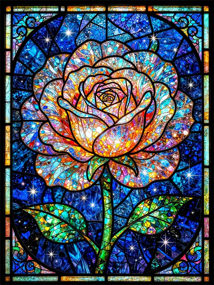HUACAN Diamond Painting Rose Flower Embroidery Diamond Mosaic Floral Gift Handicrafts Rhinestones Home Decoration