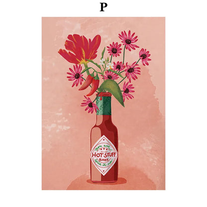 2026 Retro Pop Art Illustration Fashionable And Modern Women Floral Arrangement Fashion Wall Art Diamond Painting Nordic Poste