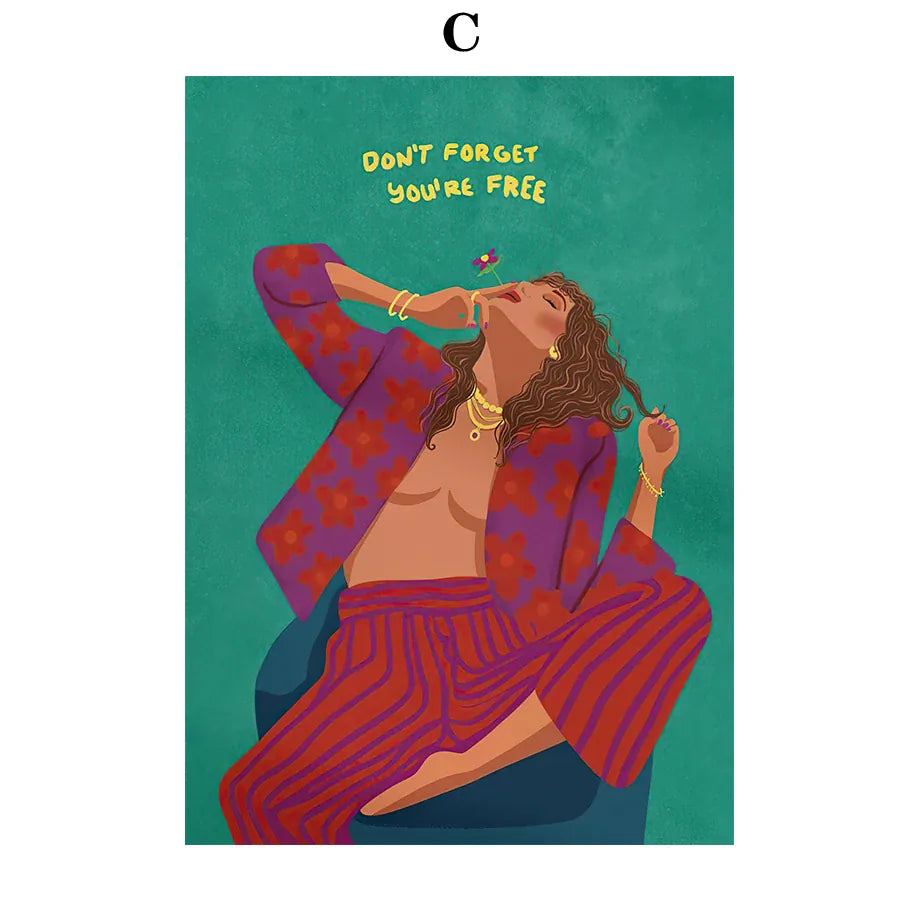 2026 Retro Pop Art Illustration Fashionable And Modern Women Floral Arrangement Fashion Wall Art Diamond Painting Nordic Poste