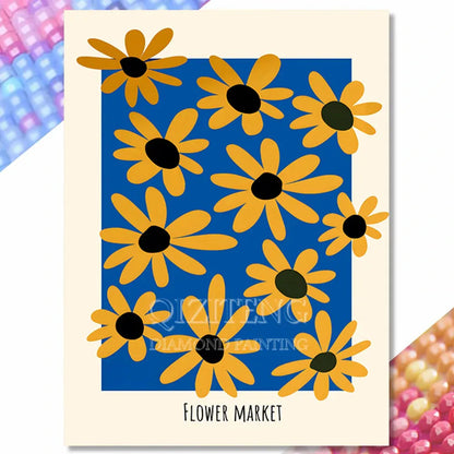 DIY Diamond Painting Kits Modern Designs Fruit Flowers Abstract Picture Full Drill Mosaic Embroidery Craft Gift for Adults Kids