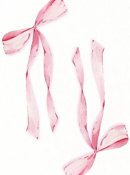 Fashionable pink mural bow cherry balloon handmade diamond painting, decoration for girls' rooms in college apartments