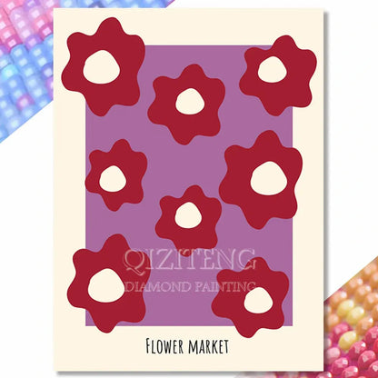 DIY Diamond Painting Kits Modern Designs Fruit Flowers Abstract Picture Full Drill Mosaic Embroidery Craft Gift for Adults Kids