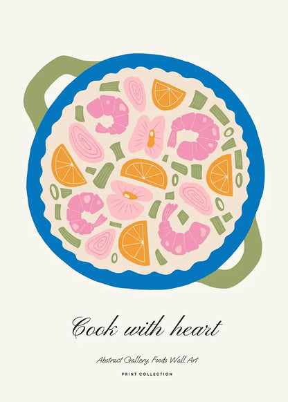 Minimalism Foods Posters Delicious Oyster Pink Ramen Bowl Shrimp Hot Dog Prints Diamond Painting