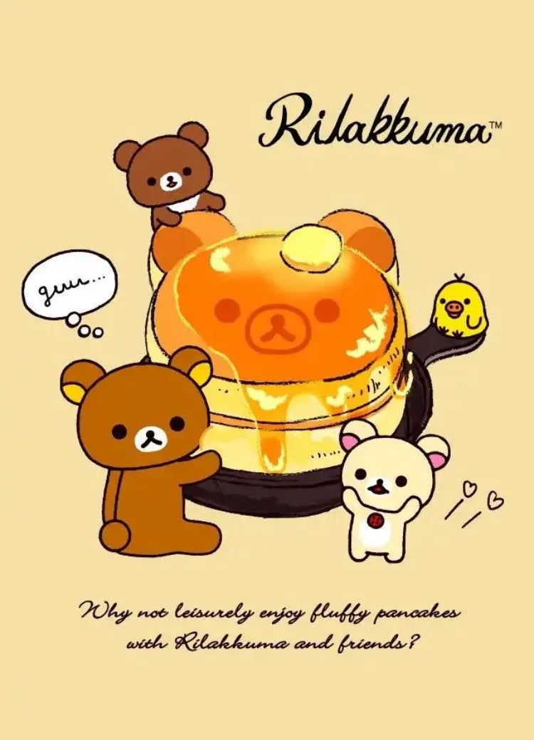 Frameless,Anime Cute Cartoon R-Rilakkuma DIY Diamond Drawing Manga Bear Chick Cat Reading Nursery Children Kawaii Room Decoratio