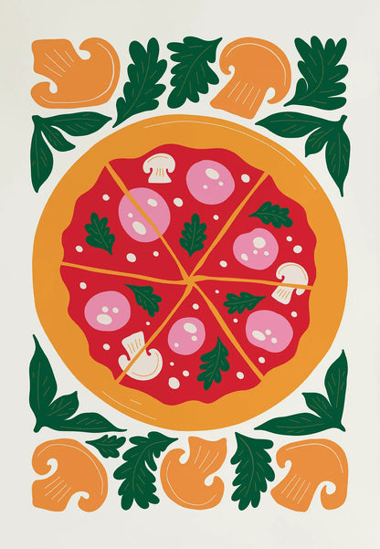 Hot Dog Hamburger Pizza Cake Food Abstract Poster Print Diamond Painting Wall Art Picture Kitchen Dining Room Aesthetics Decor