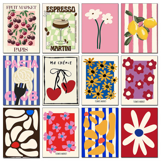 DIY Diamond Painting Kits Modern Designs Fruit Flowers Abstract Picture Full Drill Mosaic Embroidery Craft Gift for Adults Kids