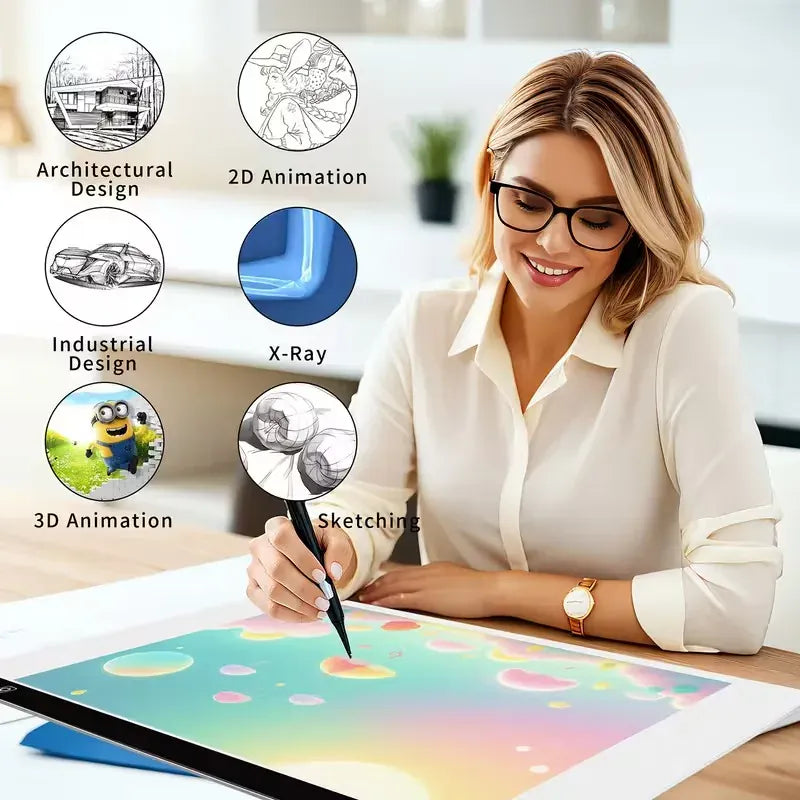 Dimmable LED Light Pad for Precision Artwork