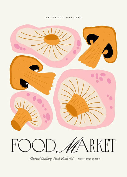 Minimalism Foods Posters Delicious Oyster Pink Ramen Bowl Shrimp Hot Dog Prints Diamond Painting