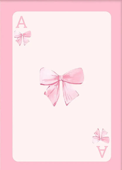 Fashionable pink mural bow cherry balloon handmade diamond painting, decoration for girls' rooms in college apartments