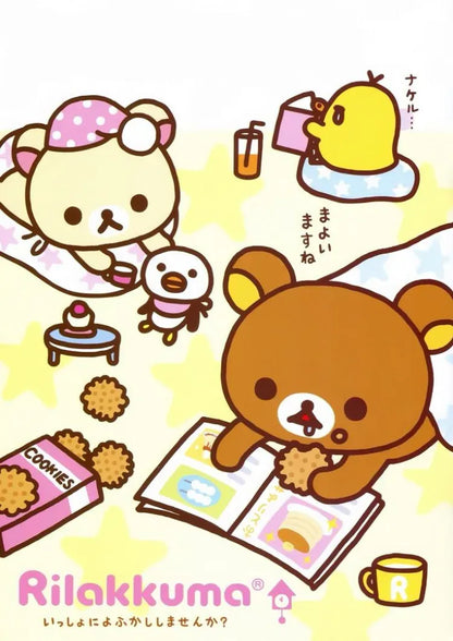 Frameless,Anime Cute Cartoon R-Rilakkuma DIY Diamond Drawing Manga Bear Chick Cat Reading Nursery Children Kawaii Room Decoratio