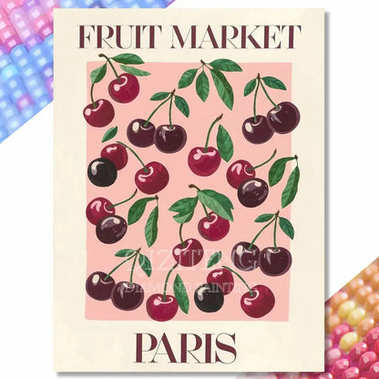 DIY Diamond Painting Kits Modern Designs Fruit Flowers Abstract Picture Full Drill Mosaic Embroidery Craft Gift for Adults Kids