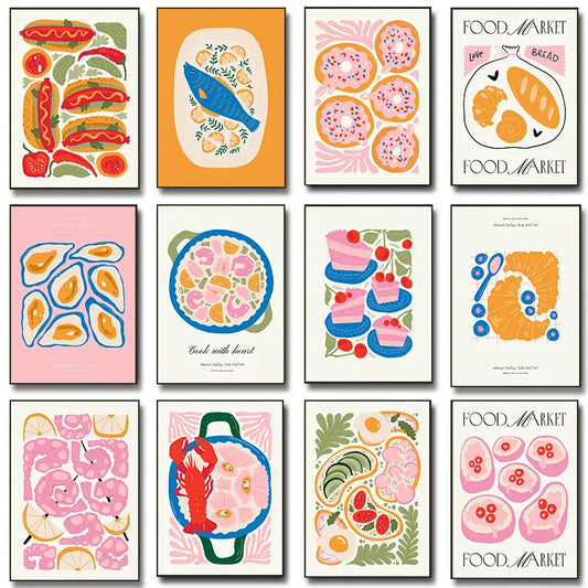 Minimalism Foods Prints Diamond Painting