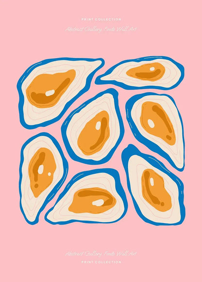 Minimalism Foods Posters Delicious Oyster Pink Ramen Bowl Shrimp Hot Dog Prints Diamond Painting