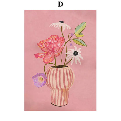 2026 Retro Pop Art Illustration Fashionable And Modern Women Floral Arrangement Fashion Wall Art Diamond Painting Nordic Poste