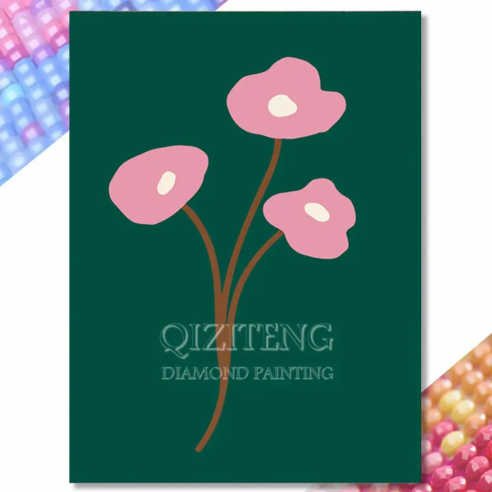 DIY Diamond Painting Kits Modern Designs Fruit Flowers Abstract Picture Full Drill Mosaic Embroidery Craft Gift for Adults Kids