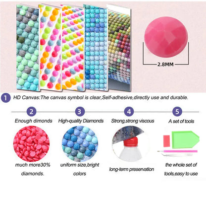 DIY 5D Diamond Painting Kit Embroidery Tropical Fish Coral Ocean Landscape Full Drill Diamond Art Mosaic Cross Stitch Home Decor