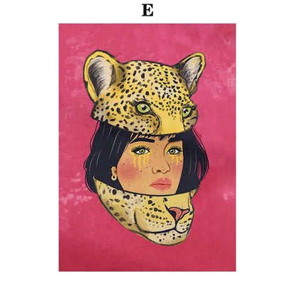 2026 Retro Pop Art Illustration Fashionable And Modern Women Floral Arrangement Fashion Wall Art Diamond Painting Nordic Poste