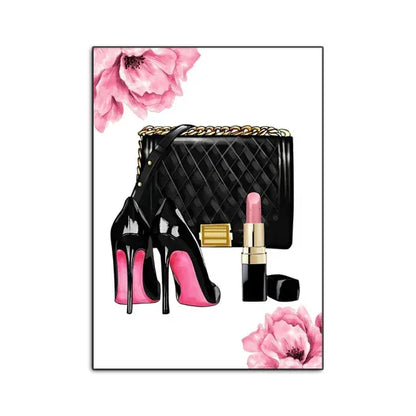 5D DIY AB Diamond Painting Perfume Lipstick High Heels Diamond Mosaic Fashion Modern Bedroom Decor Full Round Embroidery Gift
