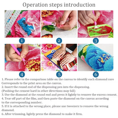 DIY Diamond Painting Kits Modern Designs Fruit Flowers Abstract Picture Full Drill Mosaic Embroidery Craft Gift for Adults Kids