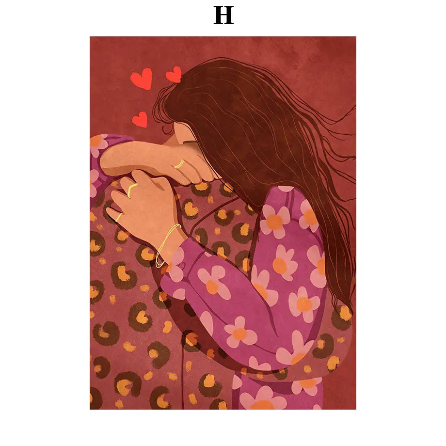 2026 Retro Pop Art Illustration Fashionable And Modern Women Floral Arrangement Fashion Wall Art Diamond Painting Nordic Poste