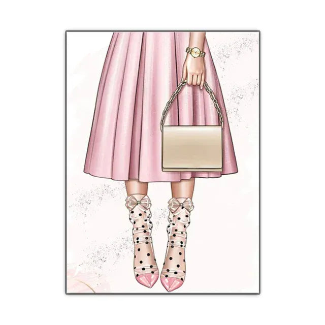 5D DIY AB Diamond Painting Perfume Lipstick High Heels Diamond Mosaic Fashion Modern Bedroom Decor Full Round Embroidery Gift