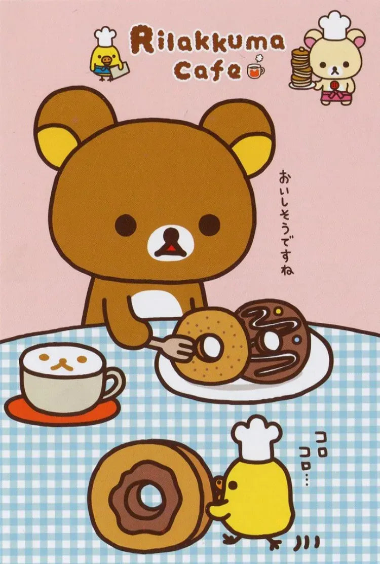 Frameless,Anime Cute Cartoon R-Rilakkuma DIY Diamond Drawing Manga Bear Chick Cat Reading Nursery Children Kawaii Room Decoratio