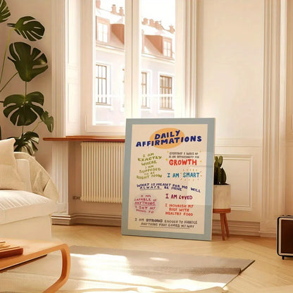 Simple Trendy Text Printing Poster, Simple Diamond Wall Decoration, Modern Art Home Decoration, Living Room Decoration