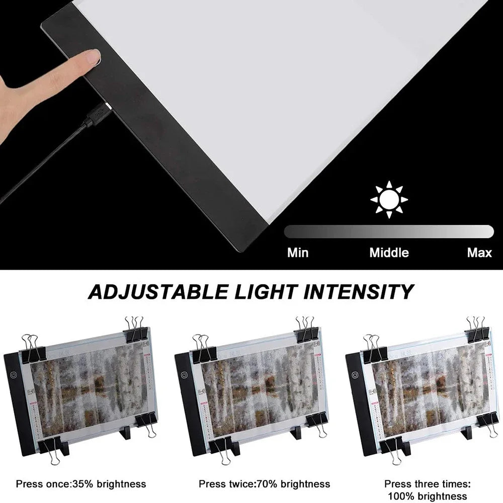 Diamond Painting DIY Dimmable Light Brightness Board LED pPainting Pad