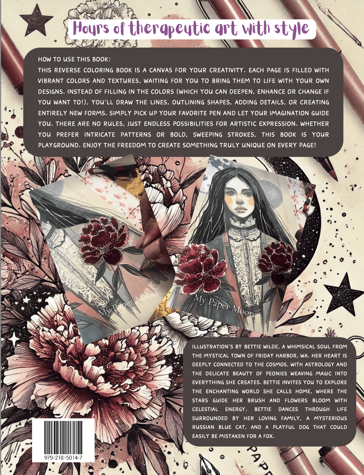 1. Paper Moon - Reverse Coloring Book (Download Only)